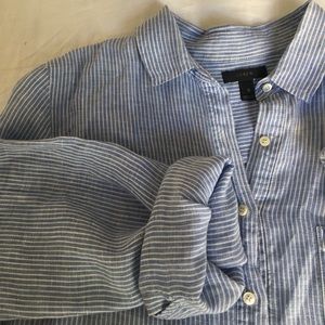 J. Crew Soft Striped Popover