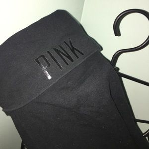 Victoria Secret Pink Crop Leggings with Flap