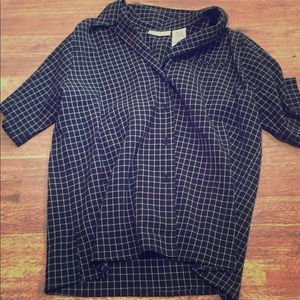 Plaid Unisex Collared Shirt