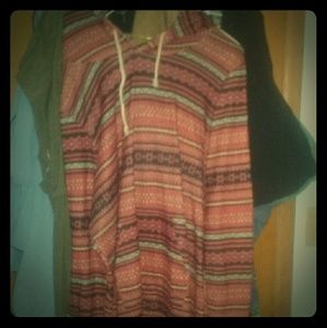 Maurice's tribal print hoodie