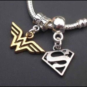 Superheroes Sliders Spacers Pendants lot