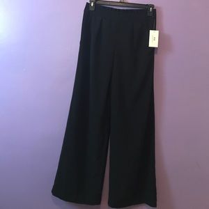 Halston wide leg black pants - size 4