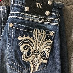 MissMe flare leg jeans. Size 26