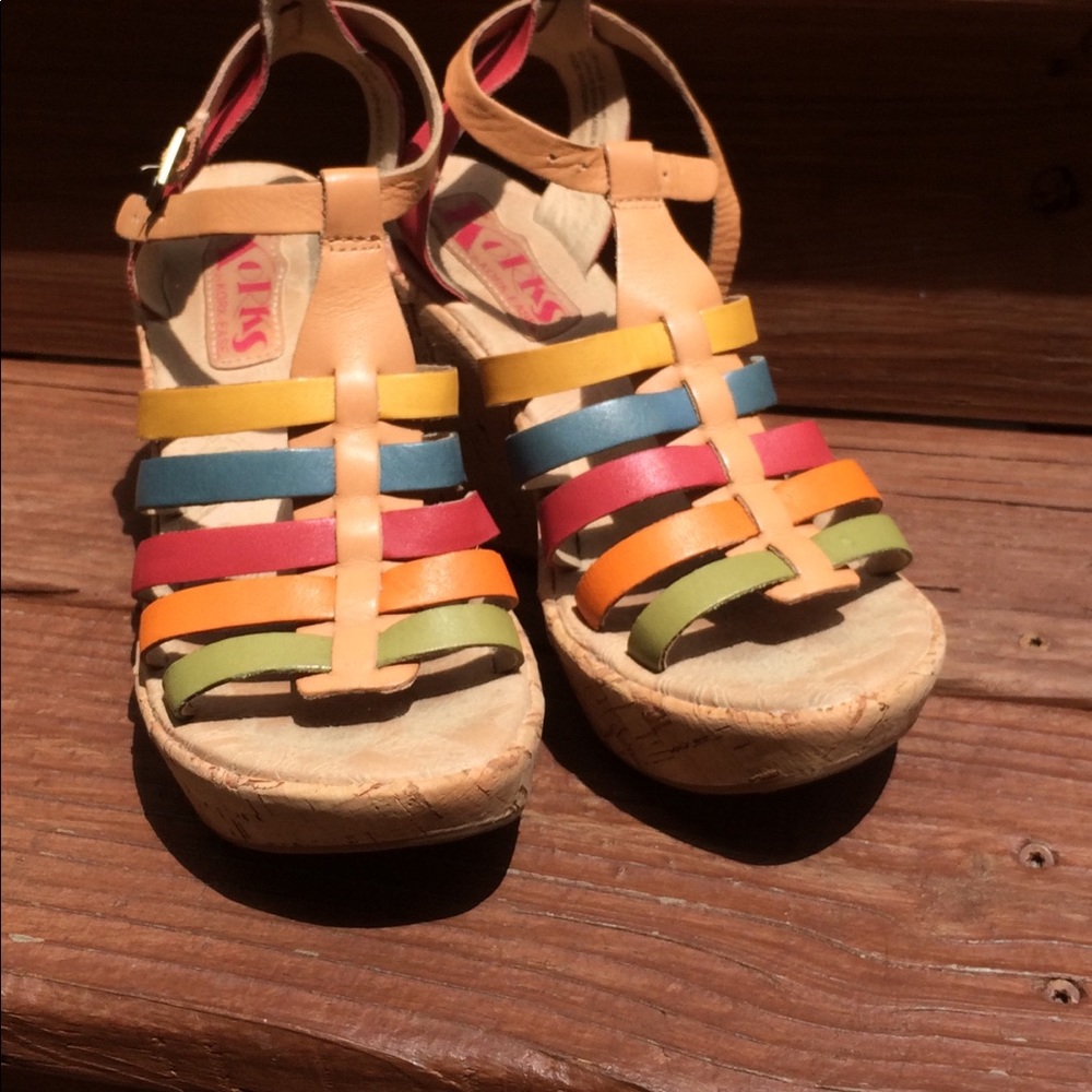 Korks Multicolored wedge sandals