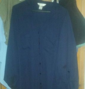 Sheer button down blouse