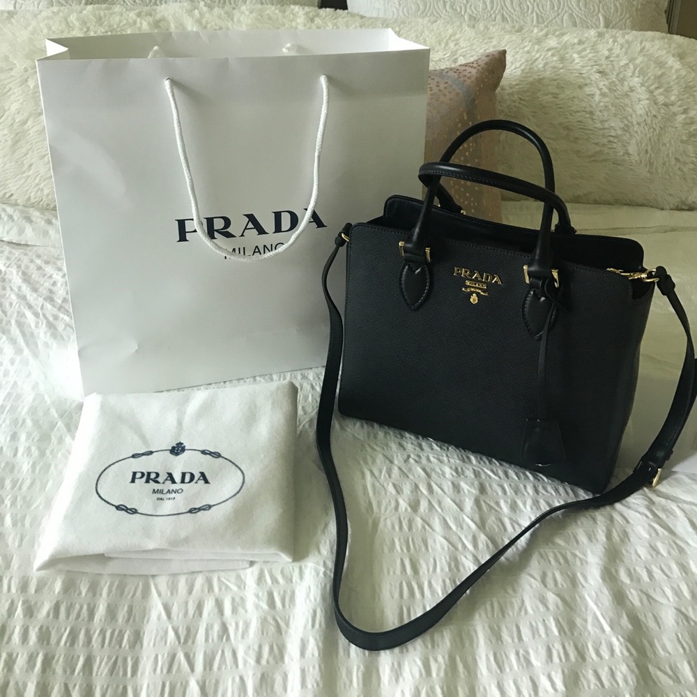 Prada small saffiano+soft C brand new