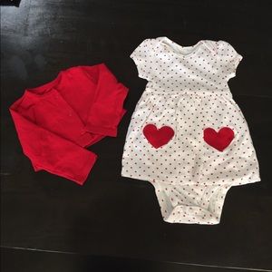 Just One You by Carter's dress and cardigan set.