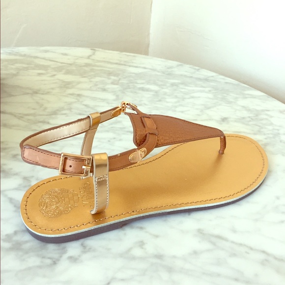 NEW Vince Camuto - copper sandals - Picture 1 of 3