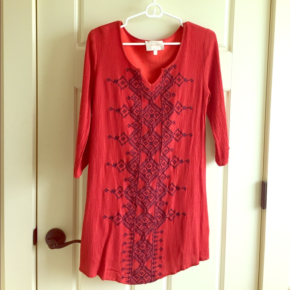 3/4 length sleeve dress