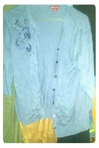 Cardigan with floral detail