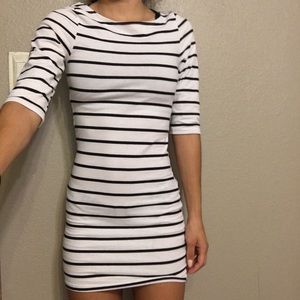 Tight striped dress