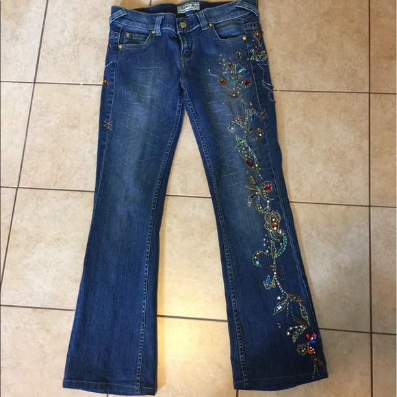 allen B Schwartz Denim - Allen B Schwartz Jeweled jeans studded