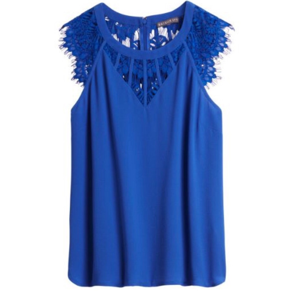 Cobalt Blue Lace Blouse from Brixon Ivy/Stitchfix