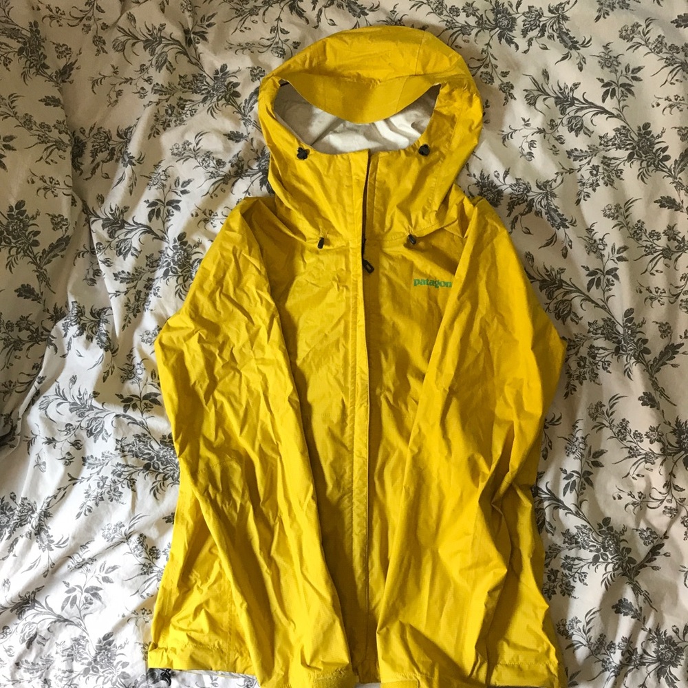 Yellow Patagonia Rain Jacket