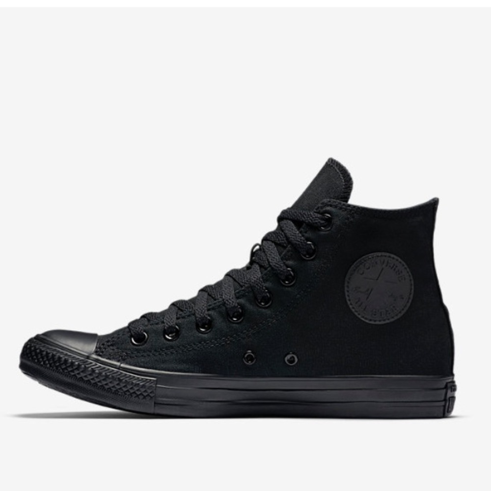 All Black Converse High Tops