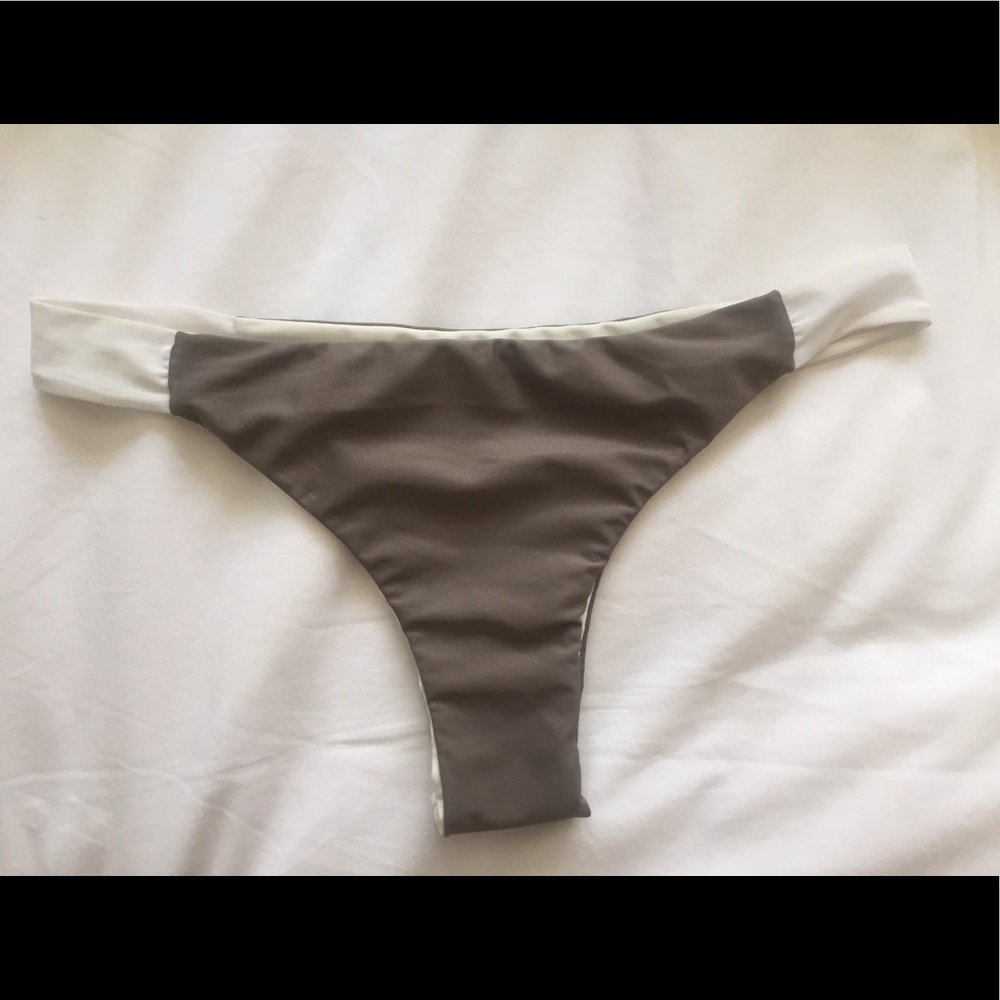 BIKINI BIRD BOTTOMS ONLY . Sides are white "mesh"