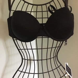 Maidenform black strapless bra- 34C