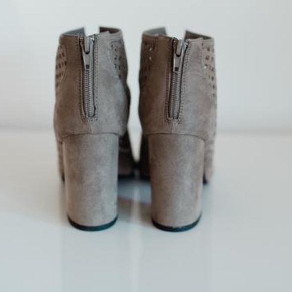 Taupe Laser Cut Bootie - Picture 6 of 6