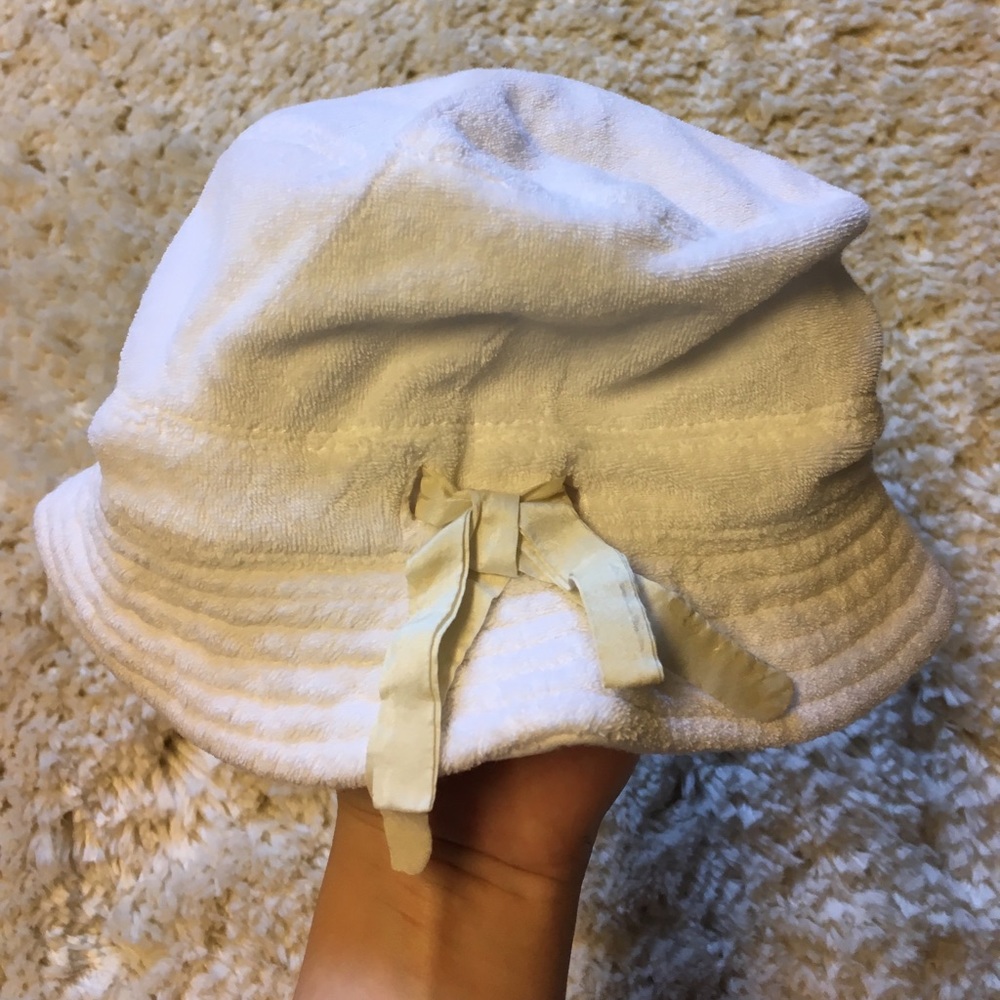 J Crew Crewcuts White Terry Hat-S-M
