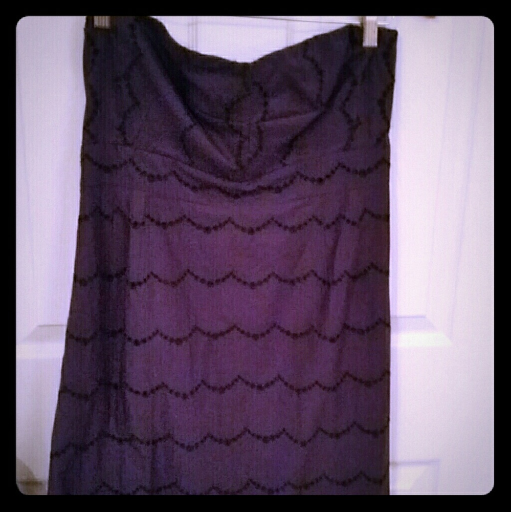 J. Crew strapless navy blue size 12