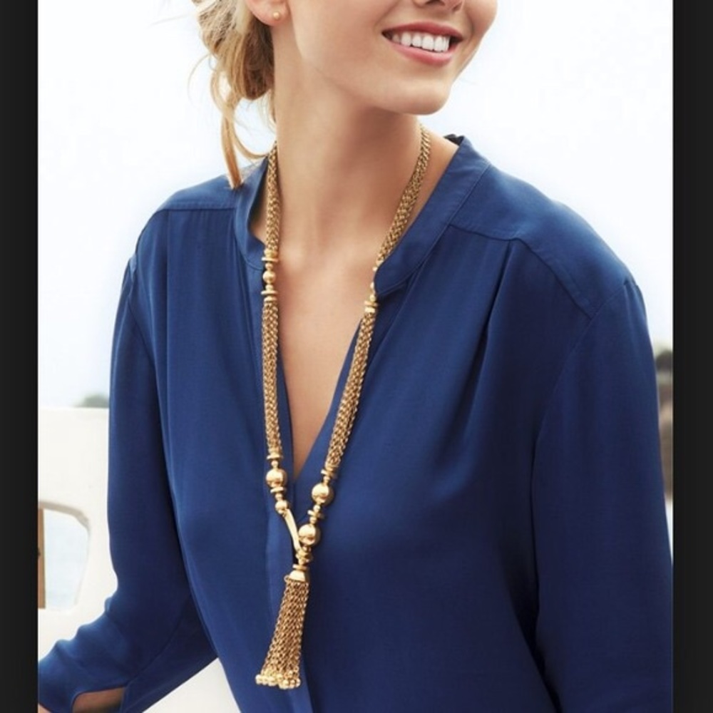 Stella & Dot Bianca Tassel necklace, never worn