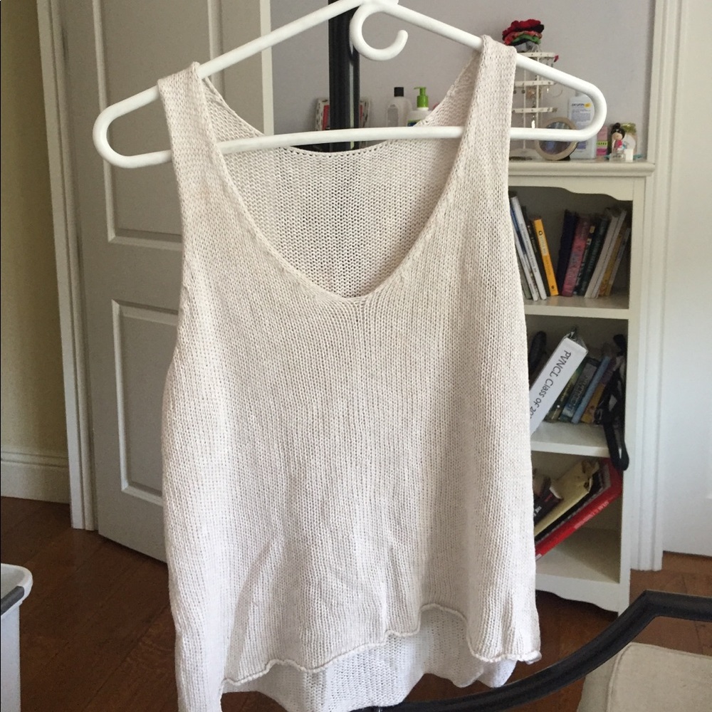 brandy melville crochet muscle tank top