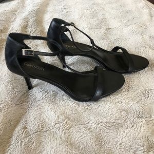 Black Calvin sandals