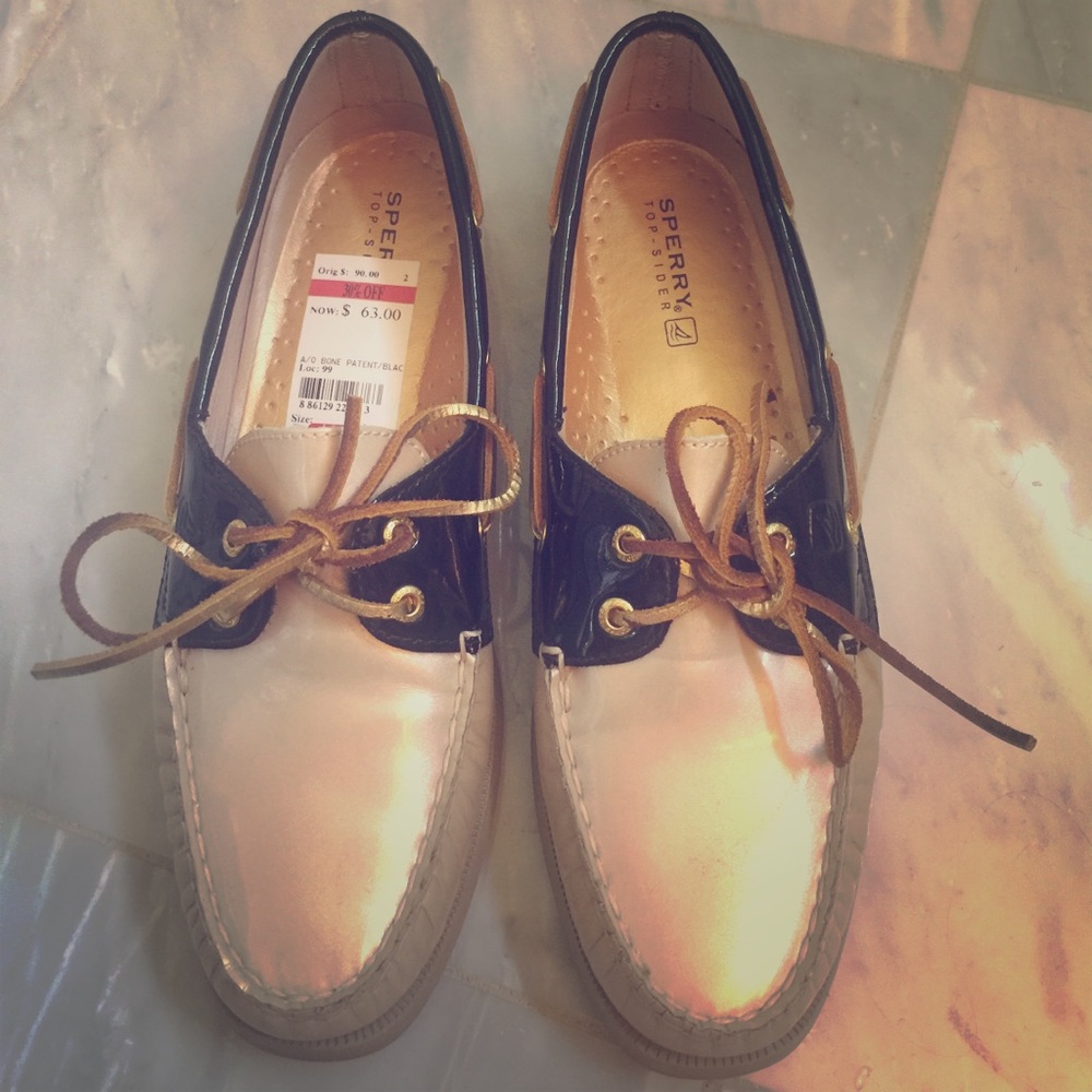 Patent leather Sperry's