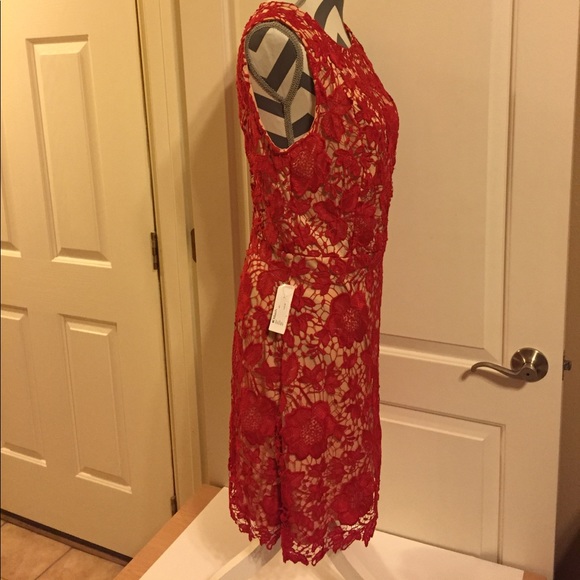 Red Floral Crochet Dress (JUNIOR SIZE) - Picture 5 of 15