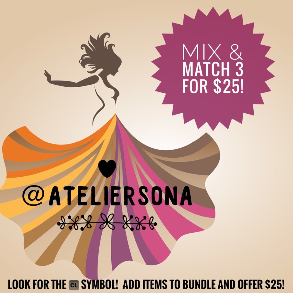 LAST ONE 3/$25 Boho Chic Floral Black Bracelet - Picture 3 of 3