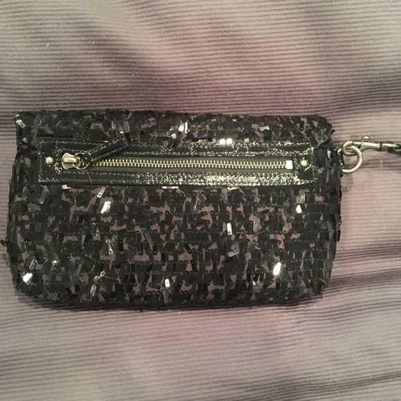Coach black sequined wristlet - Picture 3 of 4