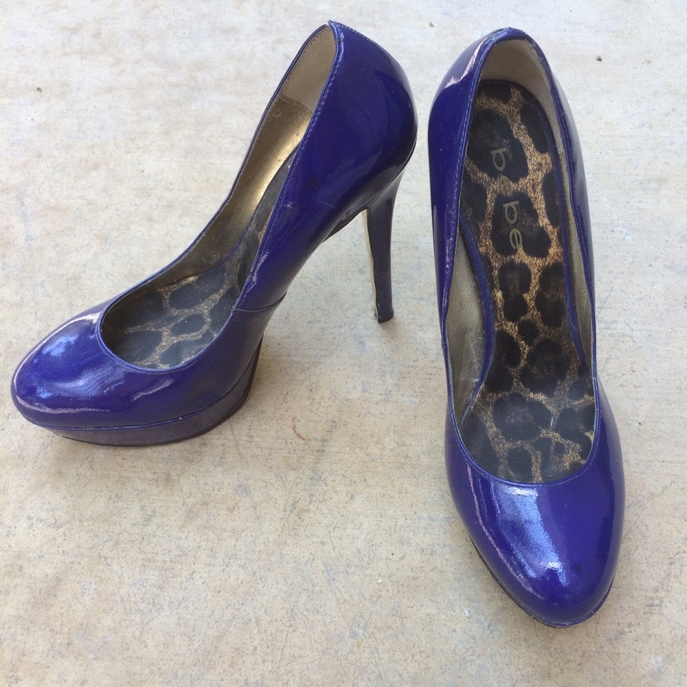 Blue Bebe Heels