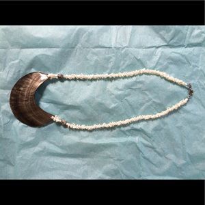 Unique shell necklace.