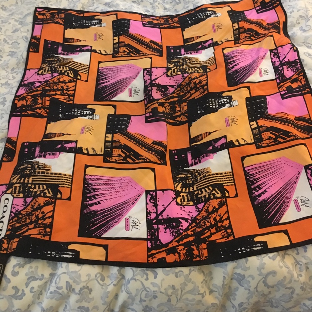 Coach limited edition silk scarf