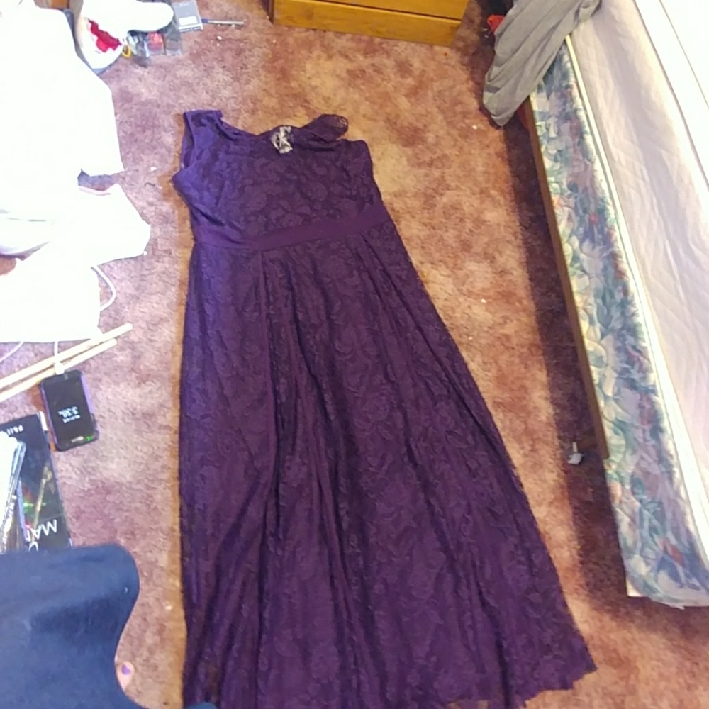 Plum lace dress size 2x