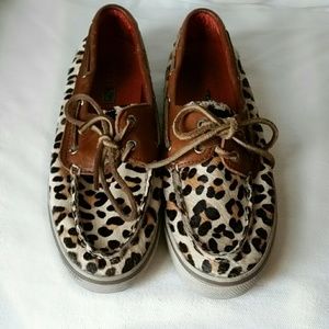 Sperry Cheetah Print Top Siders