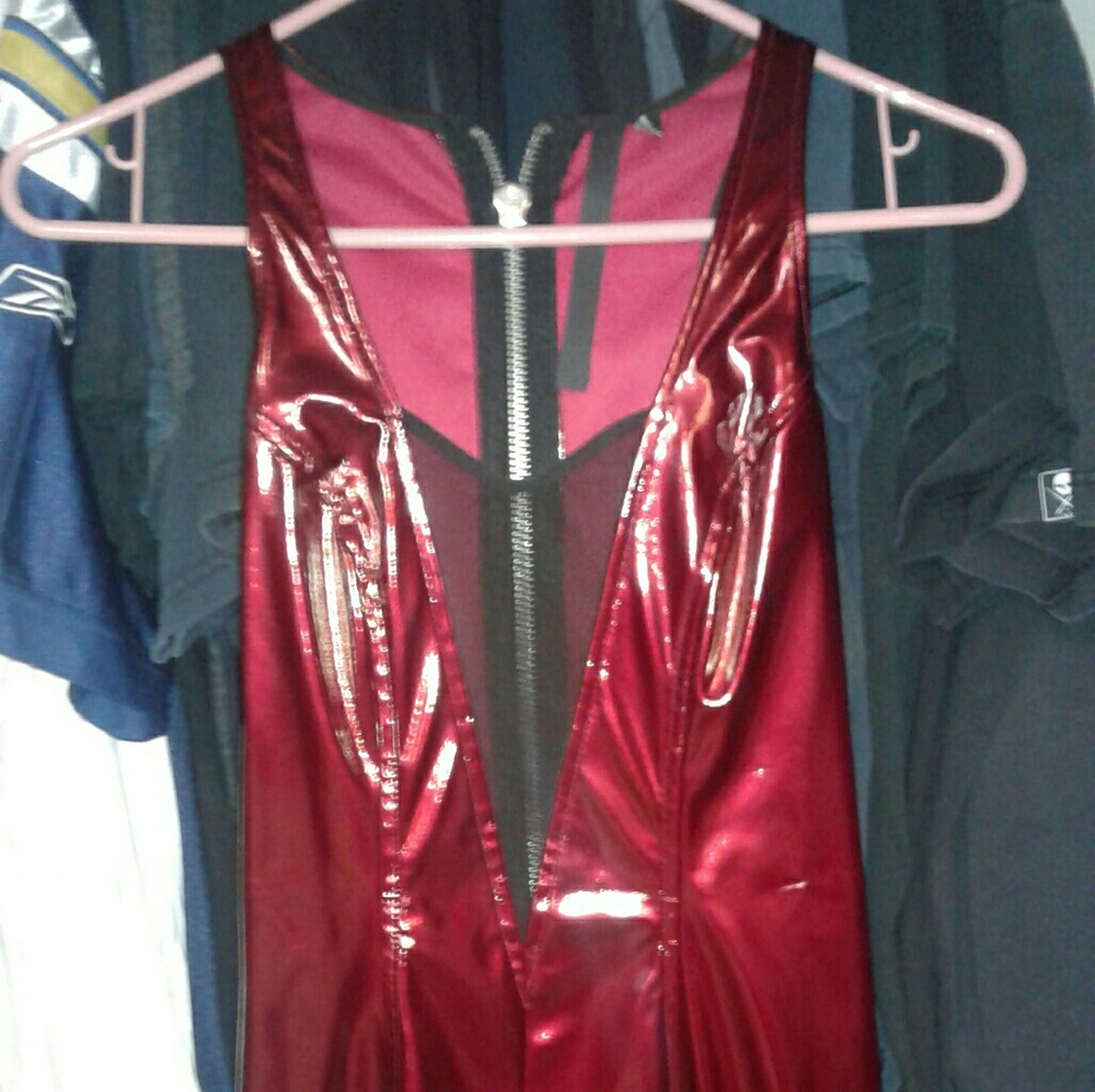 Leather dress