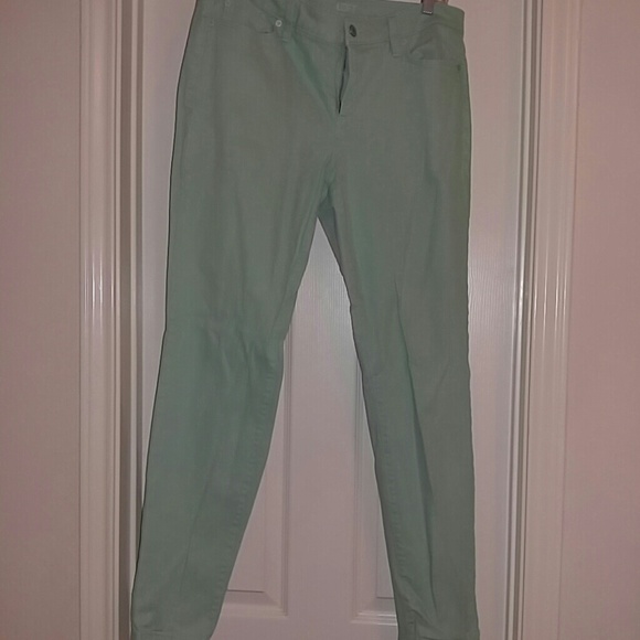 LOFT Pants - Loft seafoam green sz 12 modern skinny jean