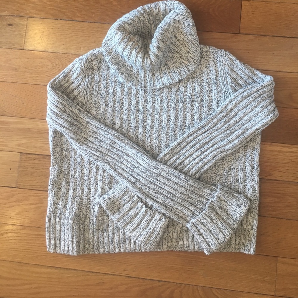 Free people twisted cable turtleneck sweater