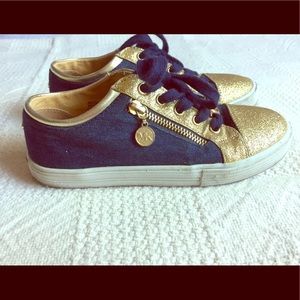 Children's Michael by Michael Kors gold sneakers 2