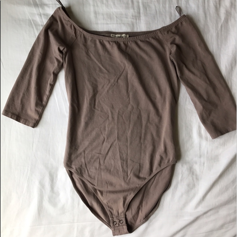 Express One-Eleven off the shoulder body suit