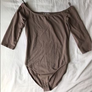 Express One-Eleven off the shoulder body suit
