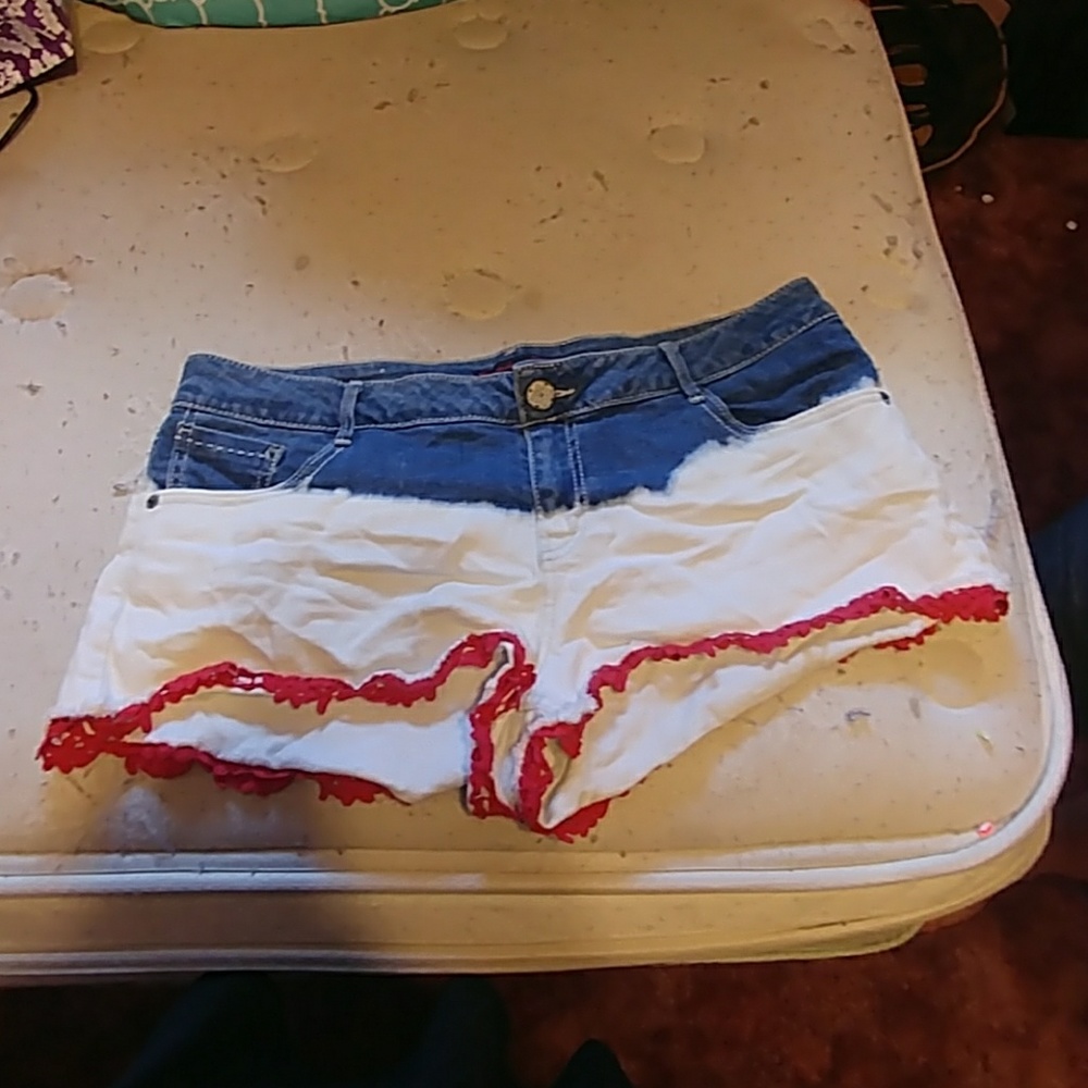 Red white and blue shorts
