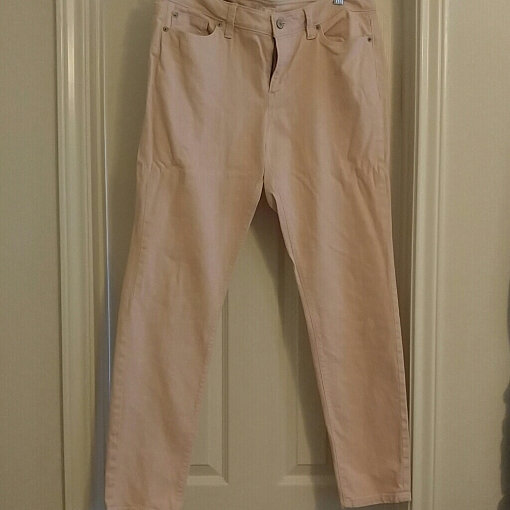 Loft blush modern skinny sz 12 gently worn