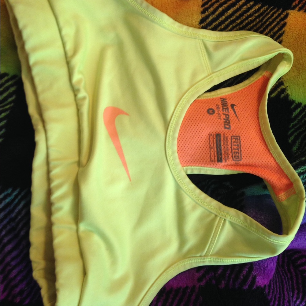 Nike Neon Sports Bra