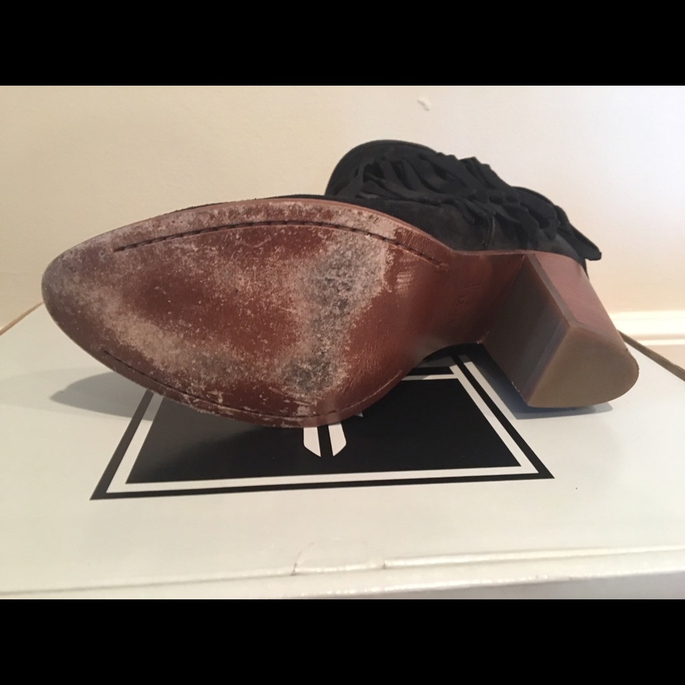 Frye black fringed boots - Picture 4 of 7