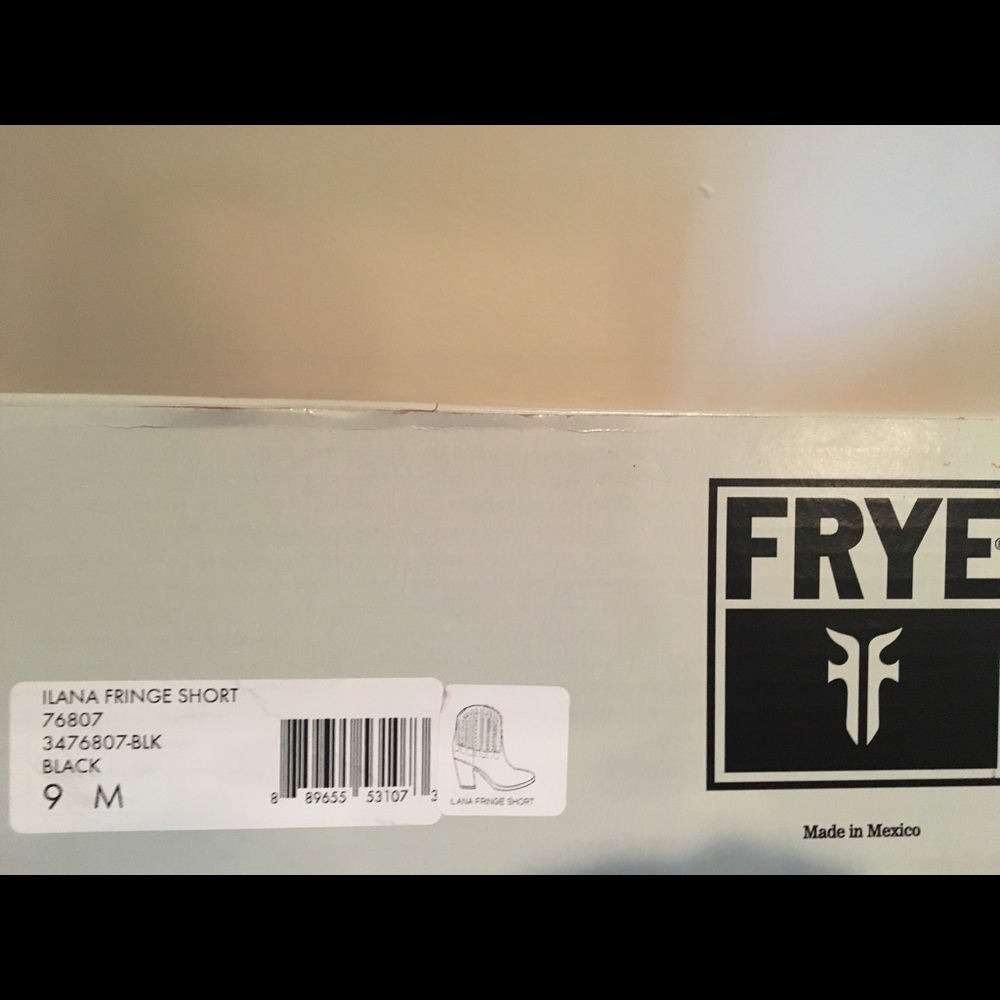 Frye black fringed boots - Picture 5 of 7