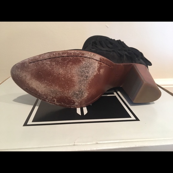 Frye black fringed boots - Picture 4 of 7
