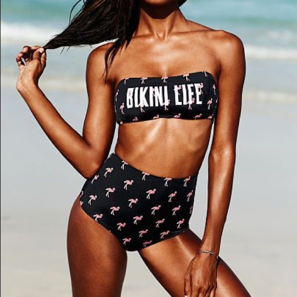 VS High Waisted Flamingo Keyhole Bottoms