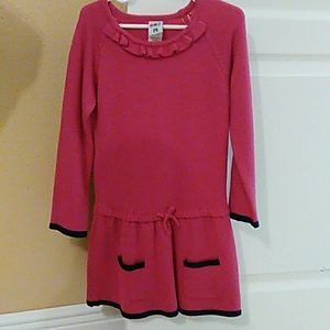 Pink long sleeve with pockets dress